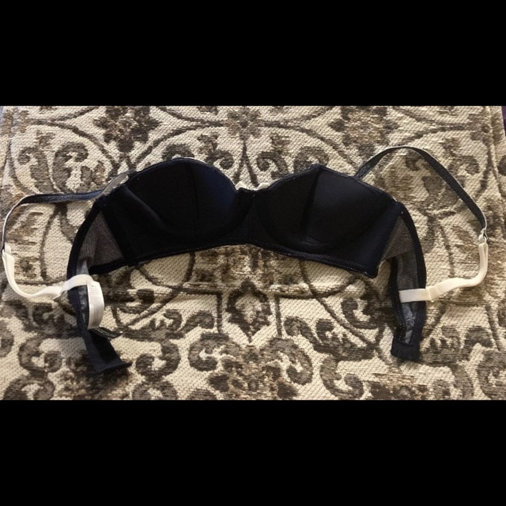 Chantal Thomass Victoria's Secret Denim Ribbon Cheeky Panties S & Bra 34B Set - Picture 12 of 13